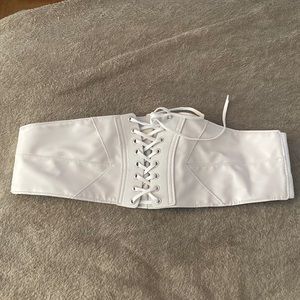 Mini off white corset.
